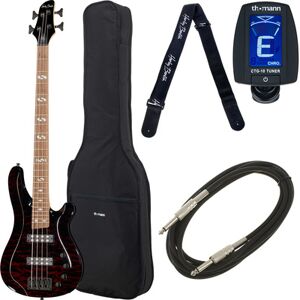 Harley Benton B-450 QTB Progressive S Bundle Quilted Translucent Black