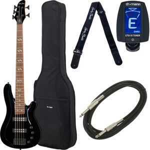 Harley Benton B-550 Black Progressive Bundle Noir