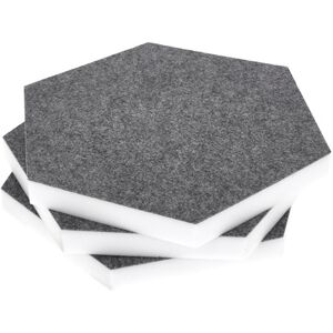 t.akustik Hexagon Melamine Grey 25 Gris fonc