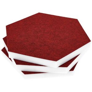 t.akustik Hexagon Melamine Bordeaux 25 Bordeaux