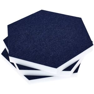 t.akustik Hexagon Melamine Dark Blue 25 Bleu fonc