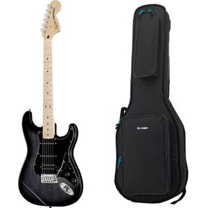 Squier Affinity Strat FM HSSBB Bundle Black Burst