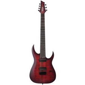 Schecter Sunset -7 Extreme SB Scarlet Burst