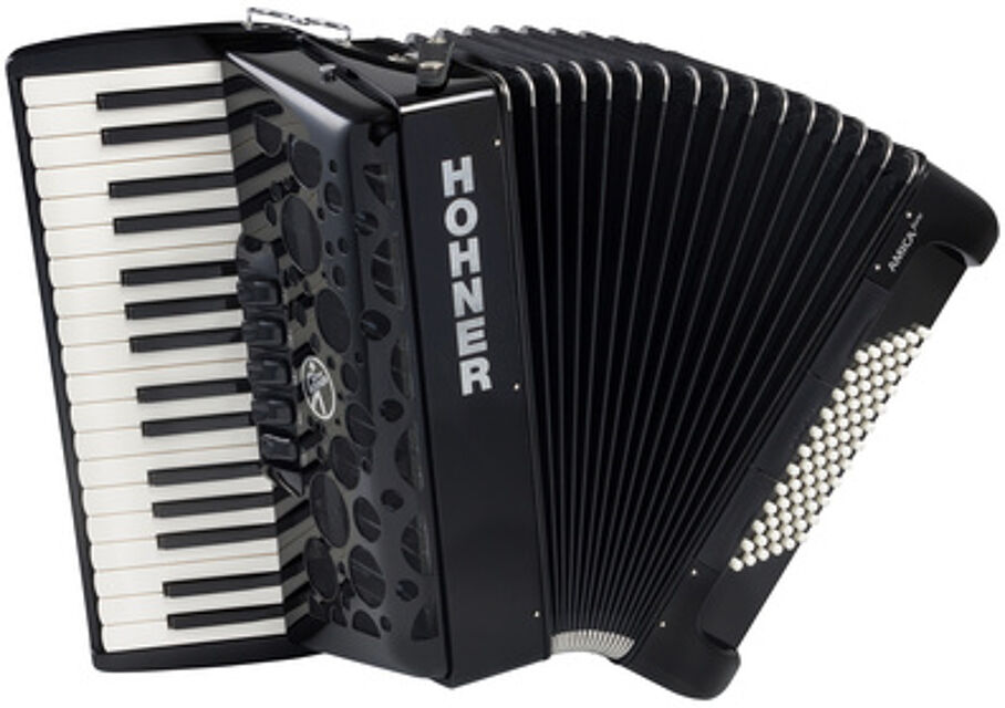 Hohner Amica Forte III 72 BK silent Noir