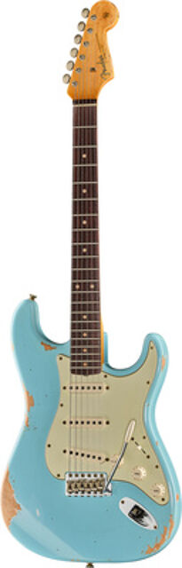 62 Strat DNB Heavy Relic Daphne Blue