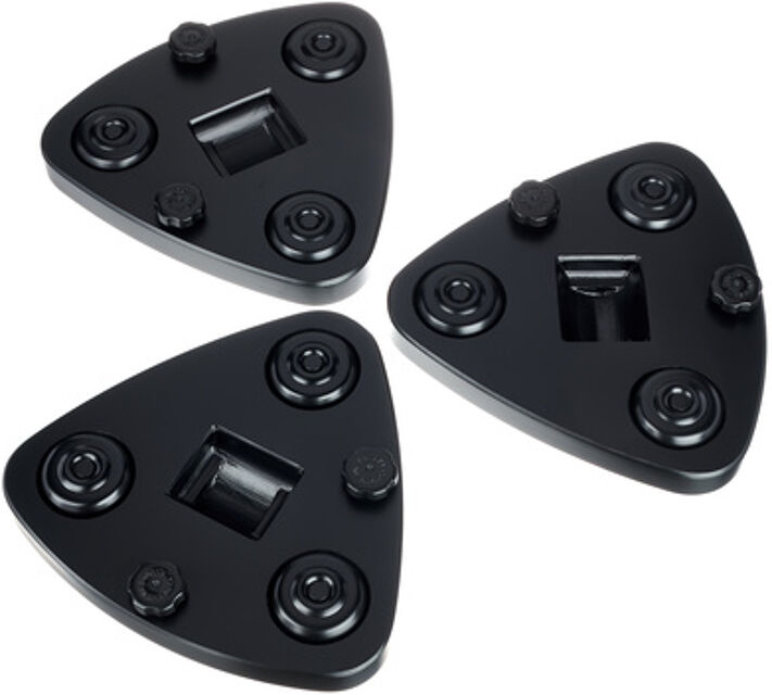 Castor cups UFO slim 3 pcs Noir