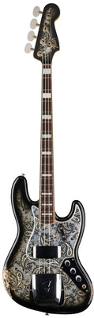 LTD Jazz Bass Re Black Paisley Black Paisley