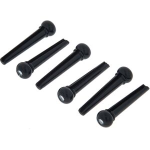 Harley Benton Bridge Pin Set Black Dot Noir avec Dot