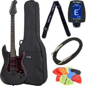 Harley Benton ST-20HSS SBK Standard S Bundle Satin Black