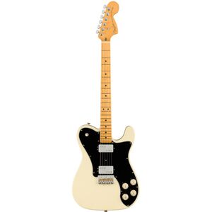 Fender AM Pro II Tele DLX MN OWT Olympic White - Publicité