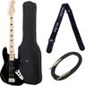 Harley Benton JB-75MN Black V. Series Bundle