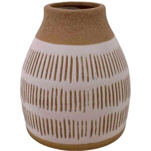 Blancheporte Vase en céramique – hauteur 12,5 cm - Blancheporte Écru Unité