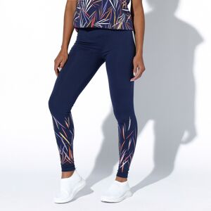 Blancheporte Legging Base Imprimée Graphique - Femme Bleu 46/48