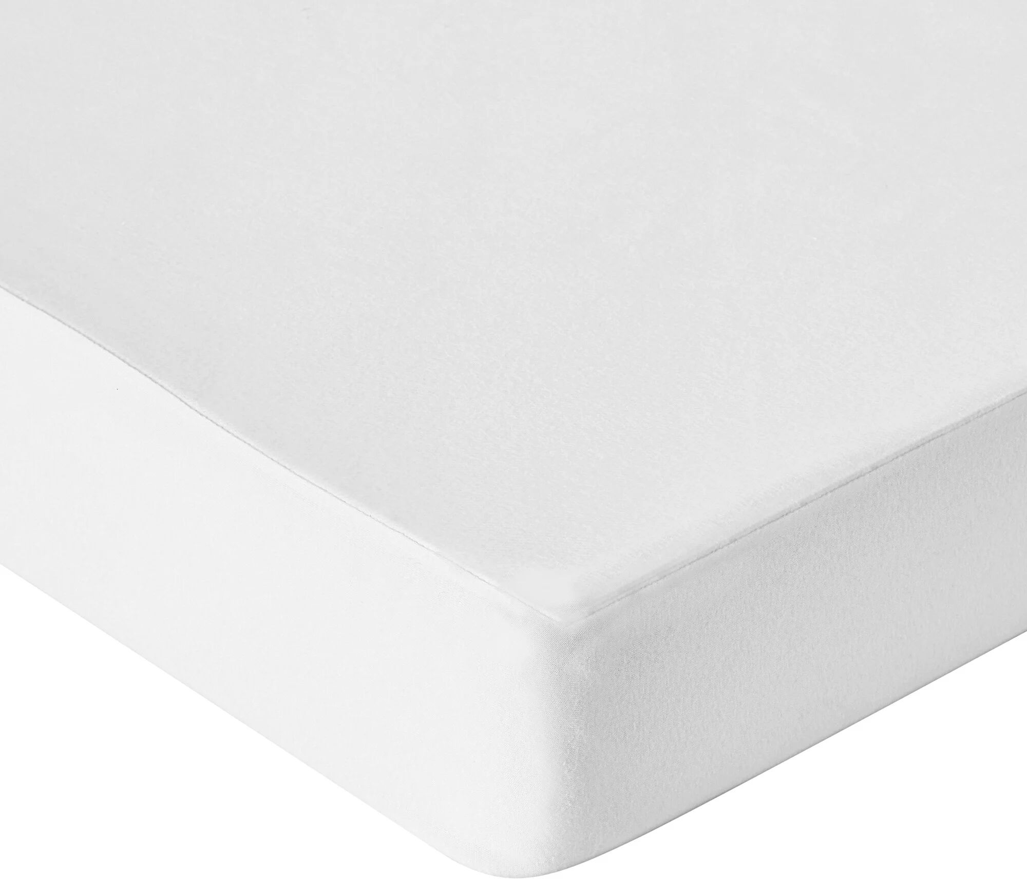 Protège-matelas molleton absorbant 400 g/m2 housse 30 cm - Blancheporte Blanc Protège matelas 2 personnes : 180x200cm