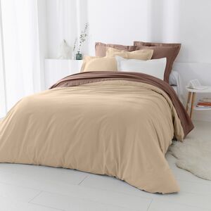 Blancheporte Linge de lit uni polyester-coton Colombine - Colombine Beige Drap-housse 2 personnesonnes : 140x200cm