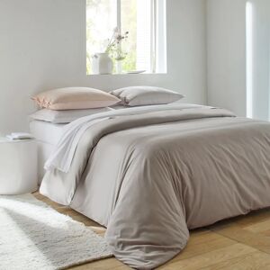 Blancheporte Linge de lit uni percale - Colombine Taupe Taie d'oreiller volant froncé : 65x65cm