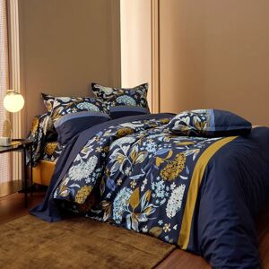 Blancheporte Linge de lit Hortense en coton imprimé fleuri - Colombine Bleu Drap-housse 1 personneonne : 90x190cm