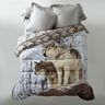 Couette microfibre impression photo loup 200g/m2 - Blancheporte Beige Couette 2 personnesonnes : 220x240 cm