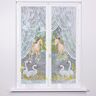 Vitrage droit peint motif chevaux finition passe-tringle - la paire - Blancheporte Peint Paire de rideaux : largeur 60 x hauteur 120cm