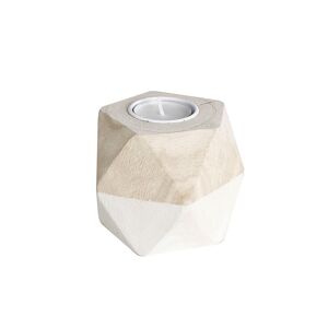 Blancheporte Bougeoir origami en bois bicolore - Blancheporte  -