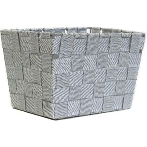 Blancheporte Panier tissé - Blancheporte Gris Panier : 22x15.5x14 cm