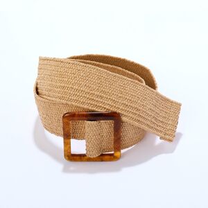 Blancheporte Ceinture Élastiquée Tressée Style Paille - Femme Beige 42/46