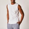 Blancheporte T-shirt Col Rond Sans Manches - Lot De 3 - Homme Blanc 5XL