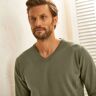 Blancheporte Pull Uni Col V - Homme Vert M