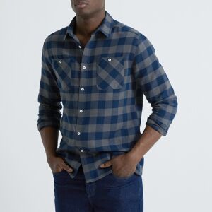 Whak's Chemise Carreaux Écossais Flanelle - Homme Bleu 41/42