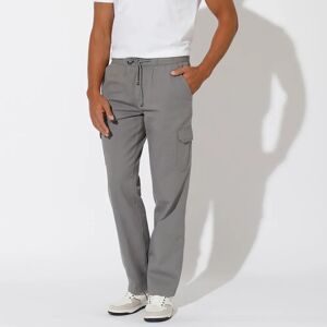 Blancheporte Pantalon Cargo Multipoches - Homme Gris 4XL