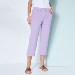 Blancheporte Pantacourt Droit Stretch - Femme Violet 42