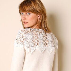 Blancheporte Pull Macramé - Femme Écru 34/36