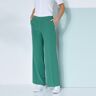 Blancheporte Pantalon Large Taille Élastiquée, Crêpe - Femme Vert 52