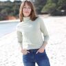 Blancheporte Sous-pull Col Roulé Coton Stretch Uni - Femme Céladon Grise 54