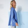 Blancheporte Sweat En Molleton, Longueur Tunique - Femme Bleu 52