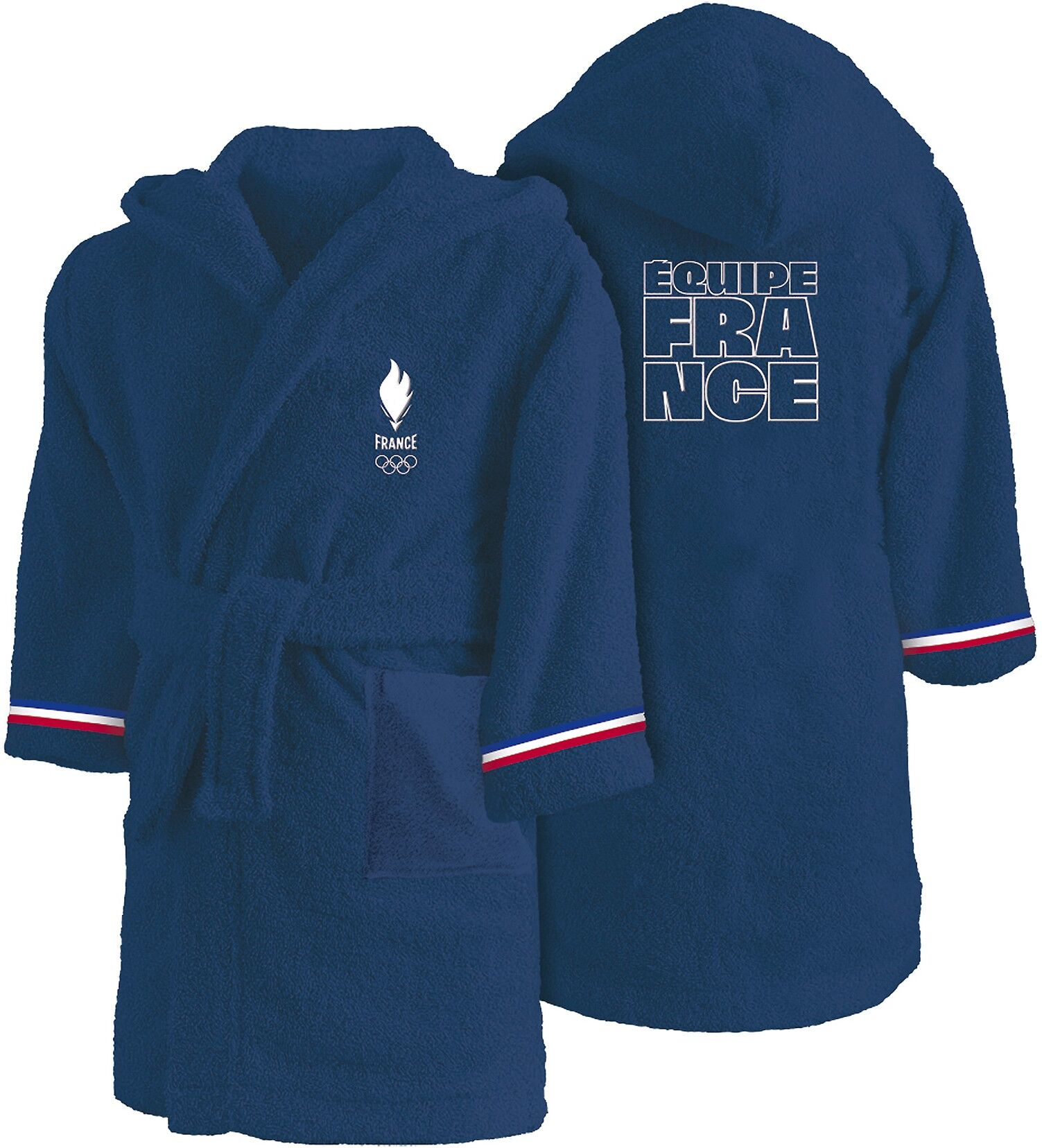 Peignoir enfant Paris 2024® - Paris 2024 Bleu 6/8 ans