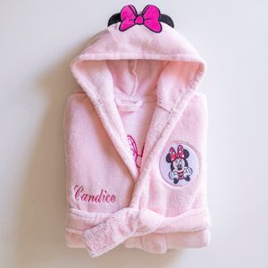 Minnie Robe de chambre capuche enfant Minnie® personnalisable - polaire - Minnie Rose 2/4 ans