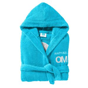 OM Peignoir enfant OM® personnalisable - OM Bleu 10/12 ans