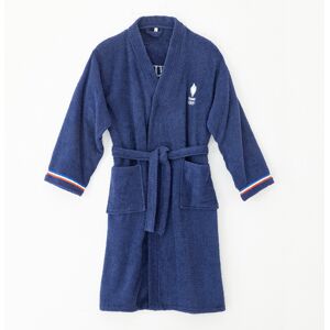 JO 2024 Peignoir de bain adulte Paris 2024® col kimono, éponge bouclette - JO 2024 Bleu 38/42