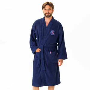 PSG Peignoir de bain adulte PSG® col kimono, éponge bouclette - PSG Bleu 38/42