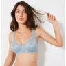 Confidence Lingerie Soutien-gorge maille satinée et dentelle Salford avec armatures - lot de 2 - Bleu/gris - 120D Bleu/gris 120D