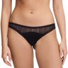 Culotte forme tanga dentelle et tulle Romane - Passionata Noir 42