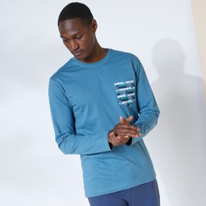 Blancheporte T-shirt Pyjama Manches Longues Bleu - Homme Bleu L