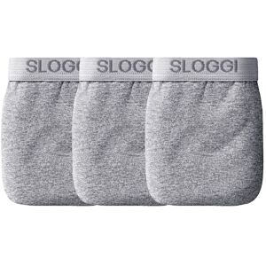 Sloggi Slip Ouvert Maxi - Lot De 3 - Homme Gris 2XL