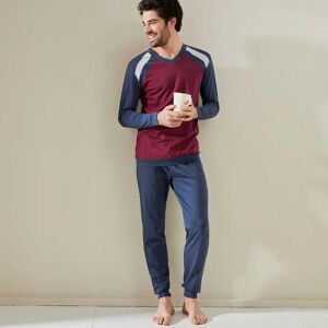 Blancheporte Pyjama Pantalong Tricolore - Lot De 2 - Homme Bleu 3XL
