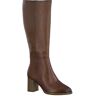 Bottes zippées dessus cuir - largeur confort - Tamaris Marron 40