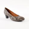 Escarpins en cuir - effet python - Blancheporte Gris 38