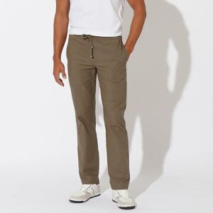 Blancheporte Pantalon Toile Taille Élastiquée - Homme Kaki 2XL/60/62