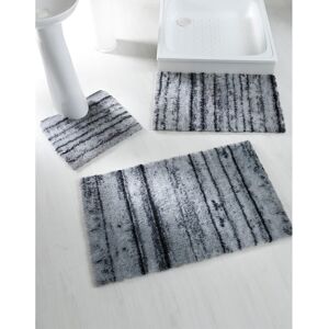 Blancheporte Tapis de bain effet parquet - Blancheporte Gris Tapis de bain : 50x80cm