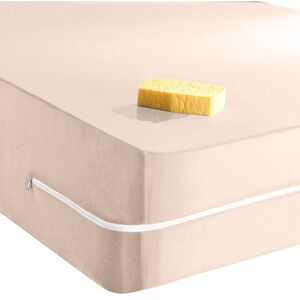 Blancheporte Housse matelas imperméable extensible - Blancheporte Beige Protège-matelas lit enfant : 60x120cm